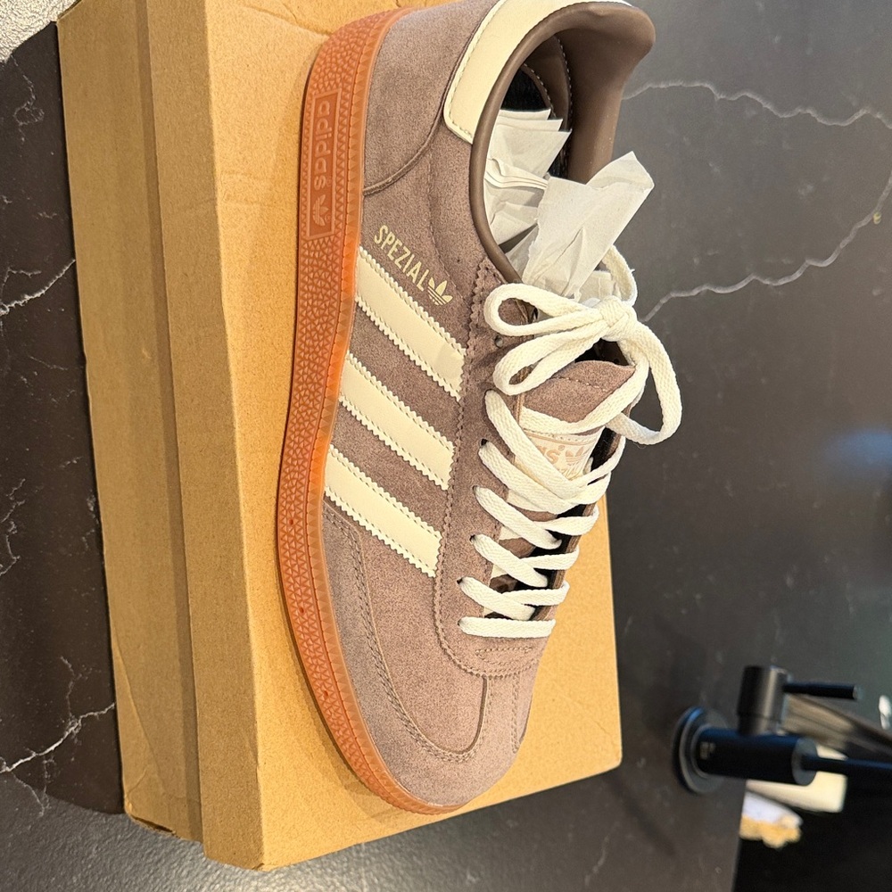 Adidas Spezial Suede Sneakers - Brown and white